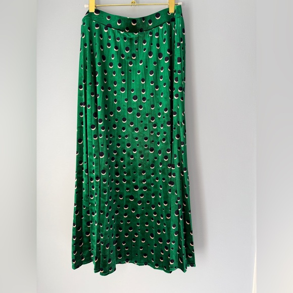 Maeve Carly Pleated Geometric Print Pleated Midi Skirt - Picture 4 of 8